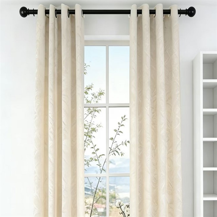 Light Beige Plant Jacquard Curtains suppliers